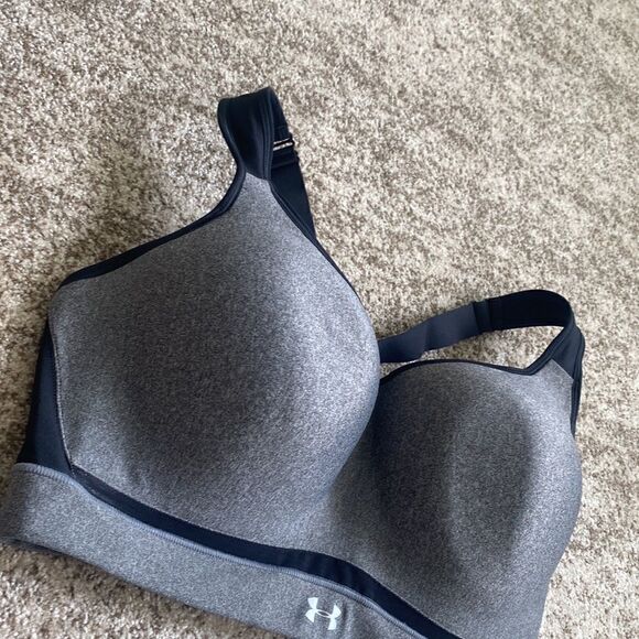 Under Armour Gray Sports Bra 38DD - Picture 2 of 8